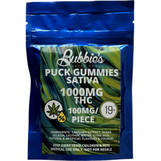 Sativa Bubbies 1000mg Gummy Pucks